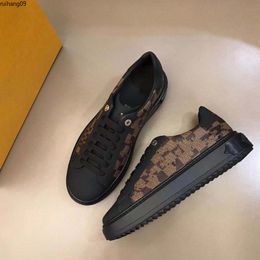 Designer Fashion Trainer sneaker intage Casual Shoes Virgils alligator-embossed black Grey Brown White Green calf leather French Ablohs Mens Shoe rh0009353