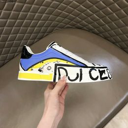 2023 Luxurys Designer Women Shoe Italy Sneaker Low Top Casual Shoes Rubber Outsole Mens Printed Calf Leather Classic Trainers Dress Shoes hm0003583