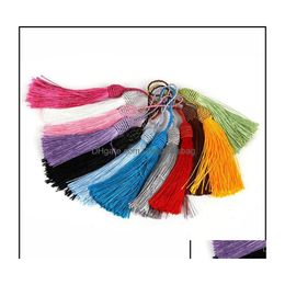 Arts And Crafts Gifts Home Garden 10Pcs Polyester Silk Tassels Fringe Pendant Diy Material Cord Trim Curtains Party Decor Ribbon Dro Dhbcx