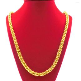 Chains Byzantine Chain Yellow Gold Filled Mens Necklace 24 Inches