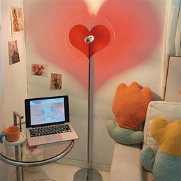 Floor Lamps Modern LED Lamp Romantic Love Atmosphere Lights Ins Birthday Gift Girly Mood Bedroom Bedside Decoration Night