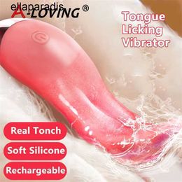 Sex Toys massager Soft Tongue Licking Vibrator For Women Machine Clitoral Stimulator G Spot Nipple Female Masturbator Clit