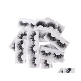 False Eyelashes 20 Styles 25 Mm 5D Mink Dramatic Long Lashes Makeup Fl Strip 25Mm 3D Reusable Drop Delivery Health Beauty Eyes Dhycn