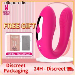 Sex Toys massager Norty Bonie U-shaped Remote-Controlled Vagina Stimulator Silicone Mastubator Suction Clitoris Erotic For Womens