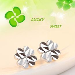 Dangle Earrings & Chandelier Cute Heart Clover Flower Female Stud Accessories On Ear Trendy S925 Women Jewellery Silver Piercing Ears Bijou