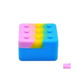 Storage Boxes Bins 50Mm Mini Shaped Sile Box Square Organiser Easy To Clean Various Colours Case Top Quality 3 5Gl B2 Drop Delivery Dhbaj