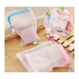 Bath Brushes Sponges Scrubbers Soap Special Use Face Washing Net Cleansing Foam Handmade Bubble Milk Mesh Drop Delivery Home Gard Dhkwd