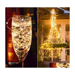 Christmas Decorations Fairy Lights Copper Wire Led String Garland Indoor Bedroom Home Wedding Year Decoration Battery Powered Dhs Dr Dhnwh