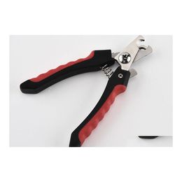 Dog Grooming High Quality Pet Nail Clippers Stainless Steel Scissor Professional Animal Cat Claw Cutters Puppy Scissors Drop Deliver Dheib