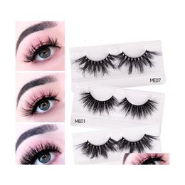 False Eyelashes 25Mm 5D Mink Thick Crisscross Cruelty Volume Lash Soft Big Dramatic Fl Eye Lashes Makeup Tool Drop Delivery Health B Dh1Ro