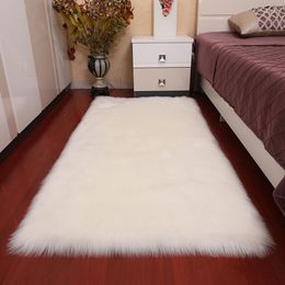 Carpets Thick Faux Fur Carpet For Living Room Plush Rug Child Bedroom Fluffy Floor Bedside Home Decor Area Rugs Soft Velvet Mat