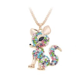 Pendant Necklaces Cute Rhinestone For Women Fashion Jewelry Crystal Necklace Drop Delivery Pendants Dhawj