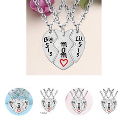 Chains Meaningful Stainless Steel Long Necklace Matching Red Heart Pendants For Souvenir