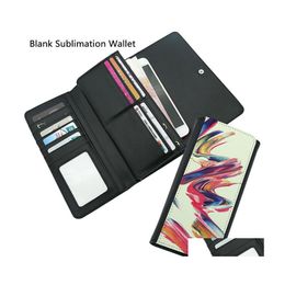 Party Favour Pu Blank Sublimation Wallet Leather Purse Lhandbag For Transfer Printing Case Consumables Diy Gifts Drop Delivery Home G Dhqyr