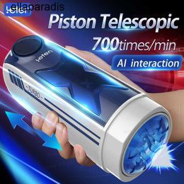 Adult massager 2022 New Leten X-TURBO High Speed Telescopic Male Masturbator Cup Automatic Piston Heating Sex Machine Toys For Men