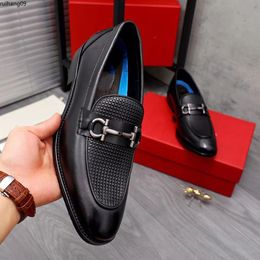 Gentlemen Business Genuine Leather Flats Walking Casual Loafers Men Wedding Party Brand Designer Dress Shoes Size 38-45 rh0009558