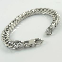 Link Bracelets Gokadima 8mm Width Cool Clasp Mens Stainless Steel Chains Fashion Jewelry Arrivals In Stock WB004