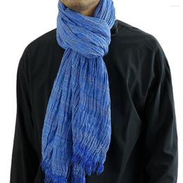 Scarves Natural Cotton Scarf Wrinkle Fashion Wrap Men's Soft Lightweight 2023 Luxury Bamboo Linen Winter Shawl For Women