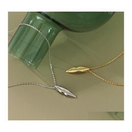 Pendant Necklaces 100 Genuine 925 Sterling Sier Chain For Women Korea Simple Lips Necklace Fine Party Jewellery Ymn197 Drop Delivery Pe Othry