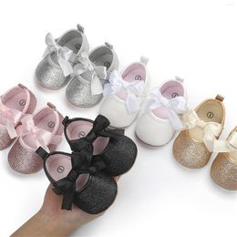 First Walkers 0-18M Baby Clothing Shoes Born Infant Pram Girls Princess Moccasins Bowknot Soft Toddler Prewalker