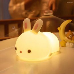Night Lights Silicone Lamp Remote Control Pat Light Rechargeable