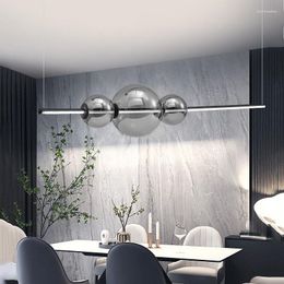 Chandeliers Modern Transparent Glass Bubble LED Pendant Lamp Restaurant Kitchen Nordic Attic Home Decoration