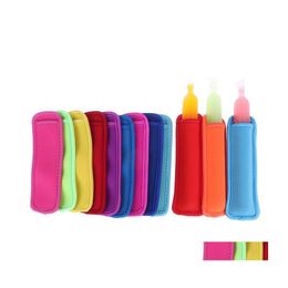 Ice Cream Tools 18X6Cm Neoprene Sleeves Zer Popsicle Pop Stick Holders Tubs Party Drink Drop Delivery Home Garden Kitchen Dining Bar Dh5Nl