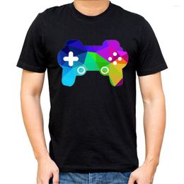 Men's T Shirts Vintage Video Game Joystick White Men T-Shirt Short Sleeve O-Neck Summer Graphic Tops Tee Black Accept Customised Clothing