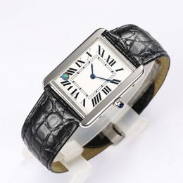 Fashion Men's Ladies Watch 34mm 316 Stainless Steel Case Leather Strap Quartz Movement designer watches luxury watchs Change the strap quickly