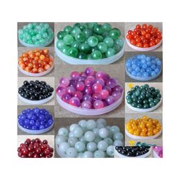 Beads Mix 25 Colours Teal Pearl Spacer Loose Floating Charms Jewellery Necklace Bracelet Making 8Mm 1000Pcs Drop Delivery Home Garden A Dhdtx