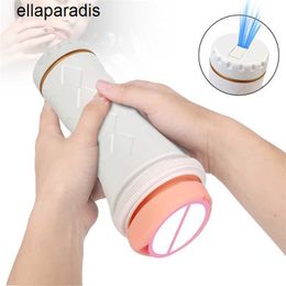 Adult massager Products Sex Toys For Men Penis Pump Machine Vagina Real Pussy y Flashlight Shape Big Male Masturbation Cup