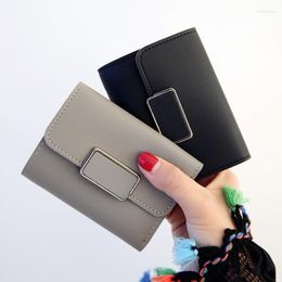 Wallets Women Wallet Fashion Card Holder Coin Purse Casual Female Small Short Money Purses Solid Clutch Bag Simple Square