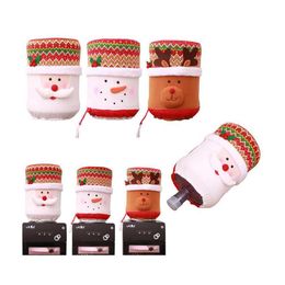 Christmas Decorations Drinking Bucket Cartoon Snowman Dust Er Office Home Santa Claus Elk Water Dispenser Barrel Drop Delivery Garde Dhaob