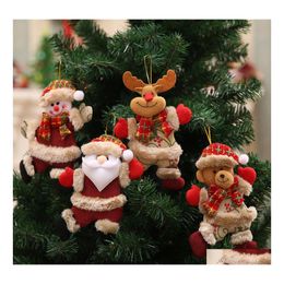 Christmas Decorations Merry Ornaments Gift Santa Claus Snowman Tree Toy Doll Hanging For Parties Drop Delivery Home Garden Festive P Dhtvu