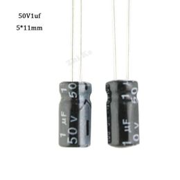 Aluminium electrolytic 50PCS 50V 1UF Electrolytic capacitor Size 5*11MM 50 V / 1 UF