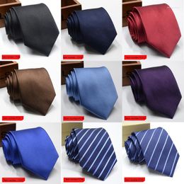 Bow Ties Necktie Fashion Wedding Business Male Casual Formal For Men Classic Polyester Jacquard Accessories Stripe Party