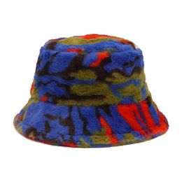 Berets Bucket Hats Outdoor Protection Fisherman Fuzzy For Men Women With Camouflage Pattern Freezy Winter Autumn Windproof F3MD