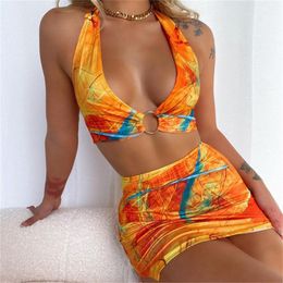 Casual Dresses Women Halter Sexy Dress Suit 2023 Summer Bandage Backless Sleeveless Slim Two Pieces Set Beach Holiday Female Clothing