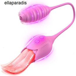 Adult massager Realistic Tongue Vibrator for Women Vaginal Masturbator Pussy Blowjob Breast Clitoral Licking Sex Toys Female Dildo 18