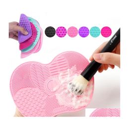 Other Makeup Sile Pad With Suction Cup Beauty Brush Cleaning Tools Drop Delivery Health Dh35C