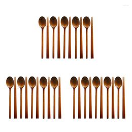 Dinnerware Sets Handmade Jujube Tree Wooden Korean Combinations Utensil 15 Set Of Spoons And Chopsticks