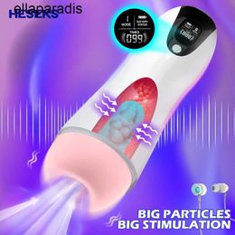 Sex Toys massager HESEKS Automatic Male Masturbator Cup Smart Counting Voice Sucking Vibration Blowjob Machine Real Vaginal For Men