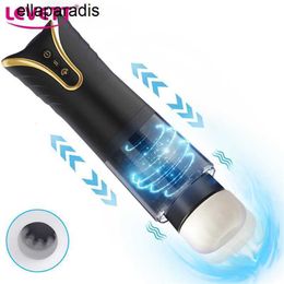 Adult massager New Automatic Telescopic Masturbator Cup Male Sucking Sex Machine Vibrator Pussy Vagina Anal Masturbation Toys For Men