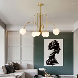 Chandeliers Nordic Led Chandelier In The Living Room Kitchen Bedroom Loft Gold Black Magic Bean Hanging Lamp Modern Lighting For Home