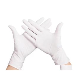 Disposable Gloves Chemical Resistant Rubber Nitrile Latex Work Housework Kitchen Household Cleaning Car Repair Tattoo Wash Drop Deli Dhj3G