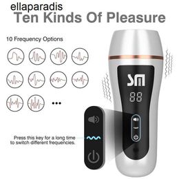 Sex Toys massager Male Masturbator Cup with 10 frequency Vibration 3D Realistic Texture Vibrator Vagina Oral Blowjob Machine Toy for Men