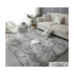 Carpets Luxurious Living Room Fluffy Carpet Nordic Soft Thickening Home Decor Bedroom Bedside Childrens Nonslip Floor Matcarpets Dro Dho0O