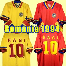 Top 1994 Romania Retro soccer jerseys CHIRICHES football shirt 94 RADUCIOIU jersey HAGI Classic maillot de foot s-2xl