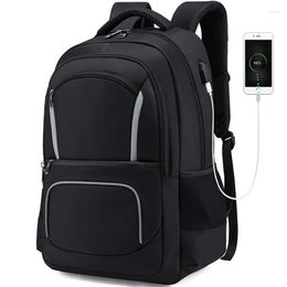 Backpack Multifunctional USB Charging Headphone Jack Large Capacity Schoolbag Outdoor Travel Bag Withs Night Reflective Strip