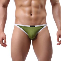 Underpants Men's Sexy Underwear Male Briefs Low Waist Nylon Breathable Panties Mens Bikini Men Slip Hombre